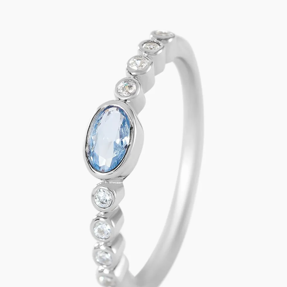 Bague Mayfair Argent Blanc Oxyde De Zirconium