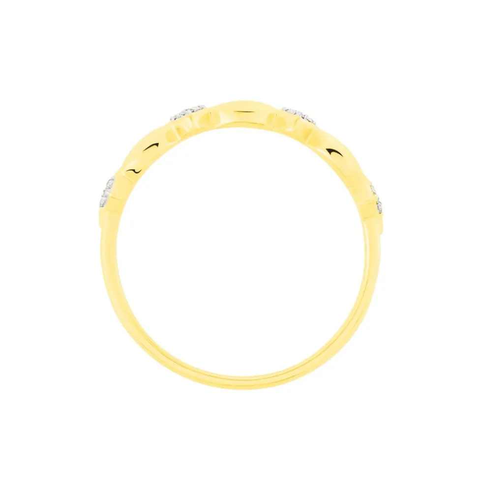 Bague May-linae Or Jaune Diamant