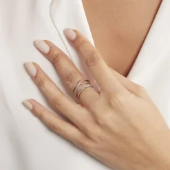 Bague Melani Or Tricolore Diamant