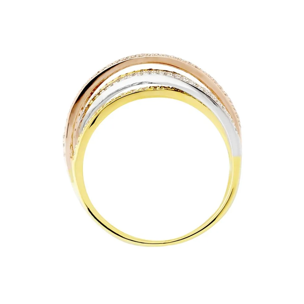 Bague Melani Or Tricolore Diamant