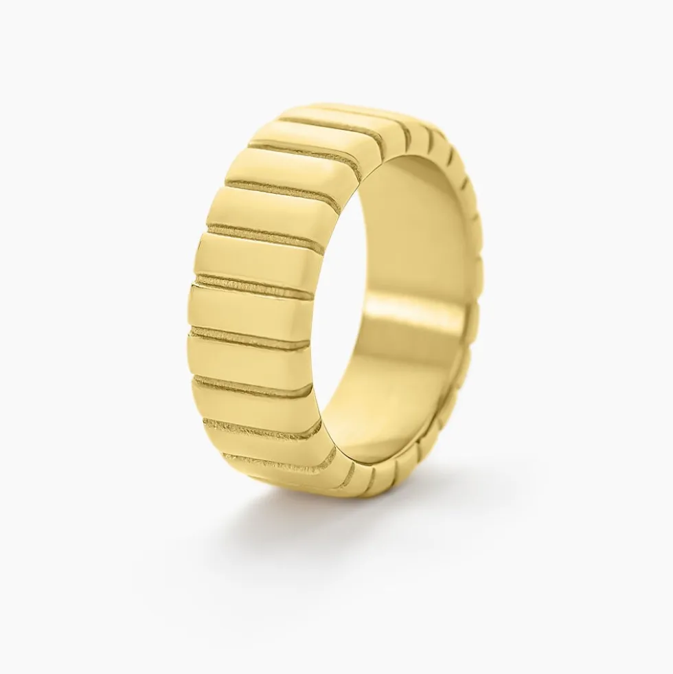 Bague Mira Acier Jaune