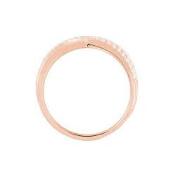 Bague Moisette Argent Rose Oxyde De Zirconium