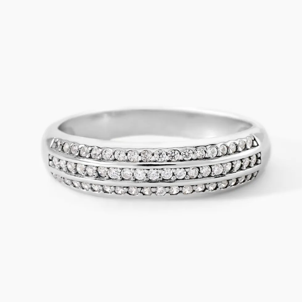 Bague Nataelle Argent Blanc Oxyde De Zirconium