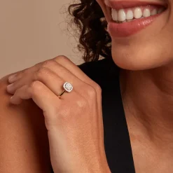 Bague Naveen Ld Or Jaune Diamant Synthétique