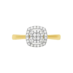 Bague Naveen Ld Or Jaune Diamant Synthétique