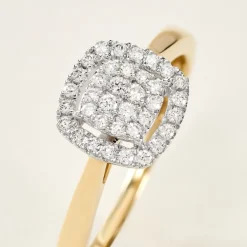 Bague Naveen Ld Or Jaune Diamant Synthétique