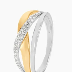 Bague Nene Or Bicolore Diamant