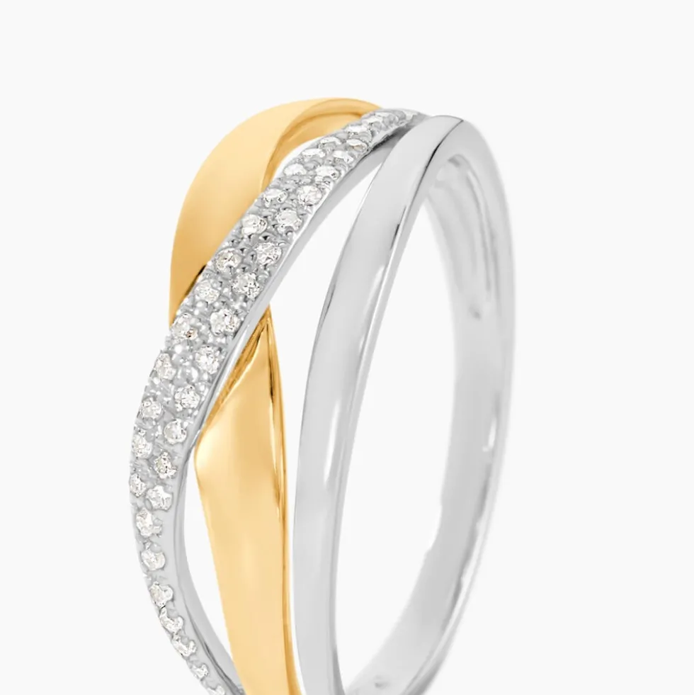 Bague Nene Or Bicolore Diamant