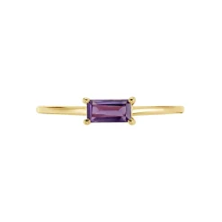 Bague Nottingham Or Jaune Améthyste