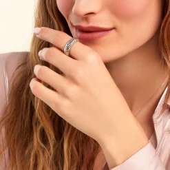 Bague Oksanne Argent Blanc