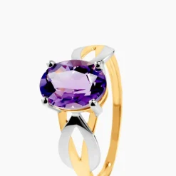 Bague Or Bicolore Bonnie Améthyste