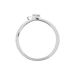 Bague Or Blanc Alease Diamants Synthétiques