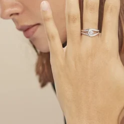 Bague Or Blanc Alease Diamants Synthétiques