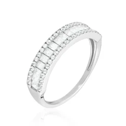 Bague Or Blanc Jacklyn Oxyde De Zirconium