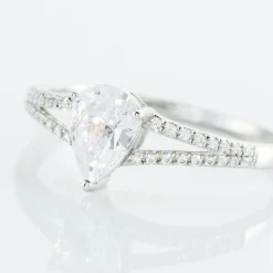 Bague Or Blanc Marinda Oxyde De Zirconium