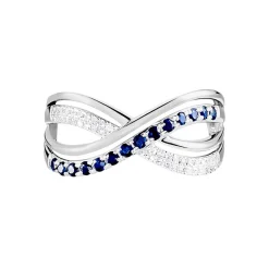 Bague Or Blanc Maudy Saphirs Diamants