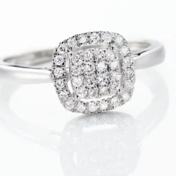 Bague Or Blanc Naveen Diamants Synthétiques
