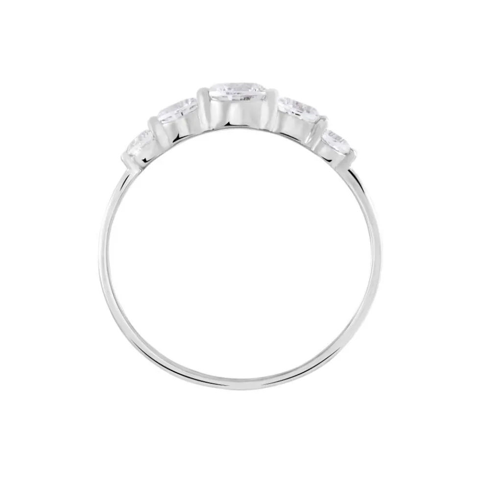 Bague Or Blanc Sibyllina Oxydes De Zirconium