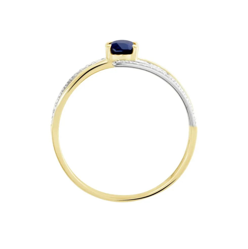 Bague Or Jaune Carissa Saphir Diamants