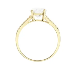 Bague Or Jaune Carolina Oxyde De Zirconium