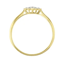 Bague Or Jaune Kailyn Oxyde De Zirconium