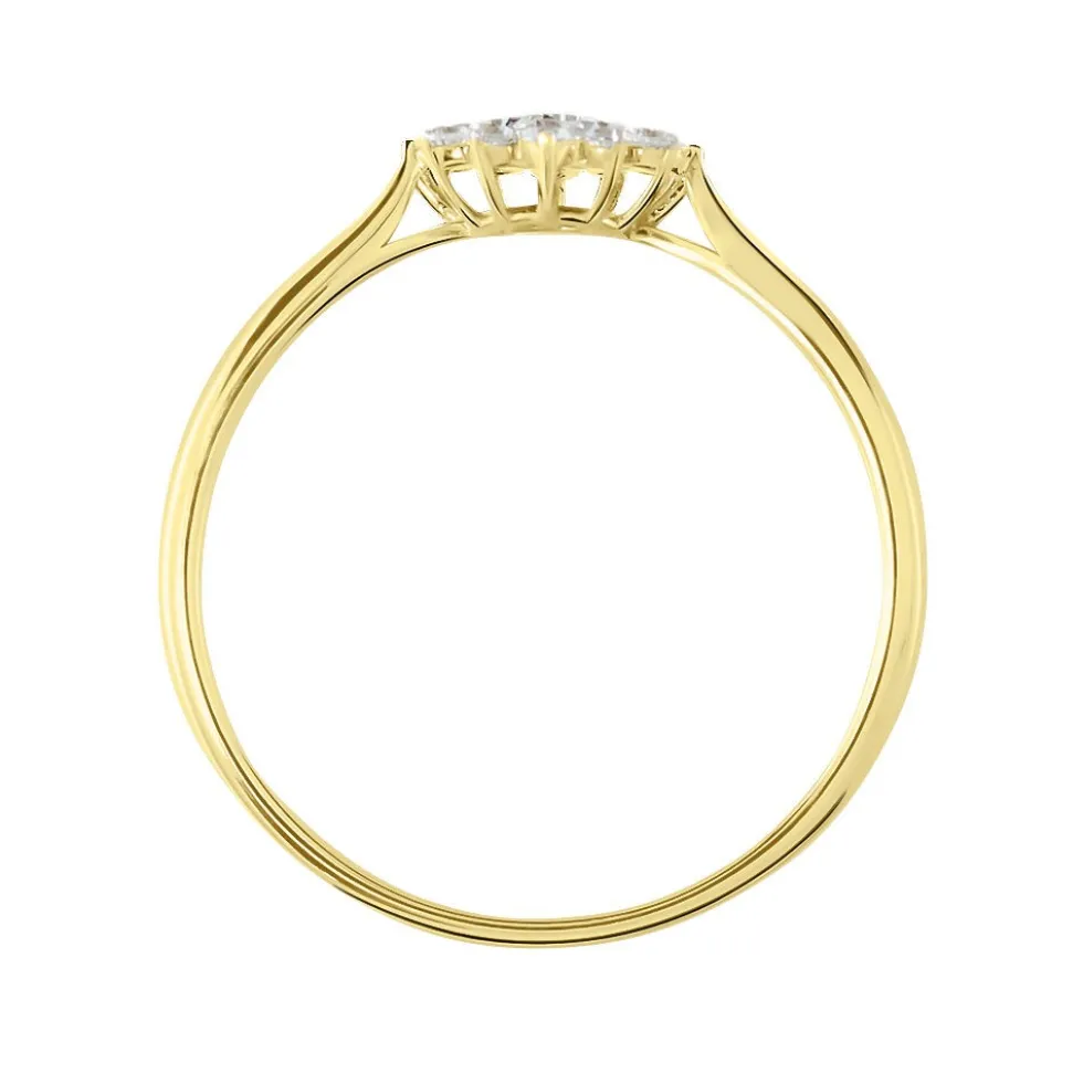 Bague Or Jaune Kailyn Oxyde De Zirconium