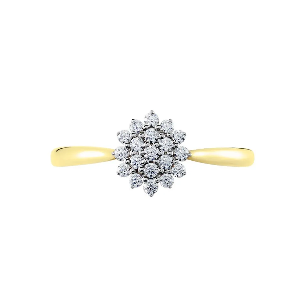 Bague Or Jaune Kailyn Oxyde De Zirconium