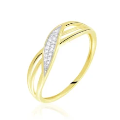 Bague Or Jaune Passane Diamants