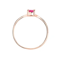 Bague Or Rose Amita Rubis