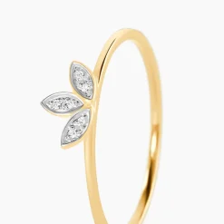 Bague Palmiritio Or Jaune Diamant