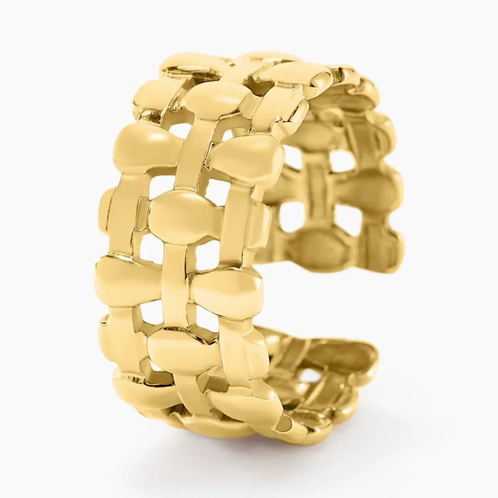Bague Pasadena Acier Jaune
