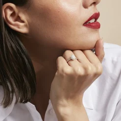 Bague Pascalyne Argent Blanc Oxyde De Zirconium