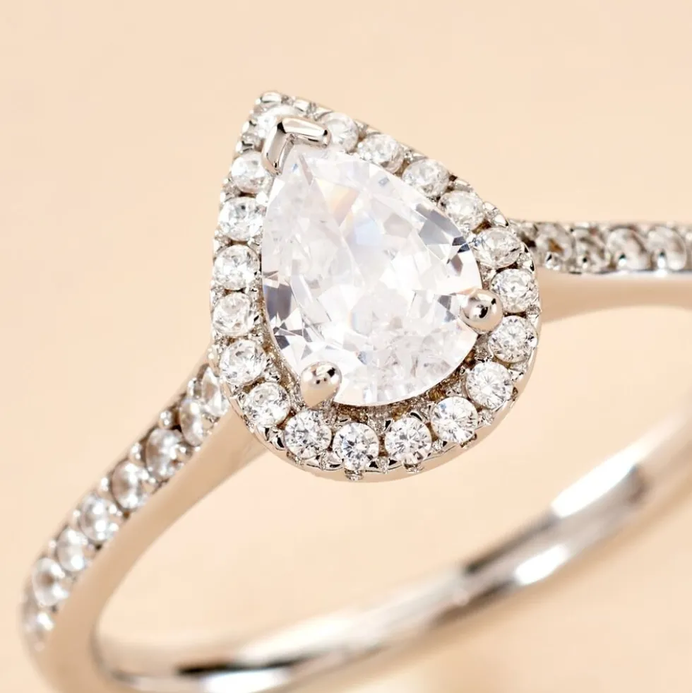 Bague Pascalyne Argent Blanc Oxyde De Zirconium