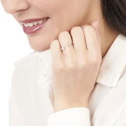 Bague Peinda Argent Rose Oxyde De Zirconium