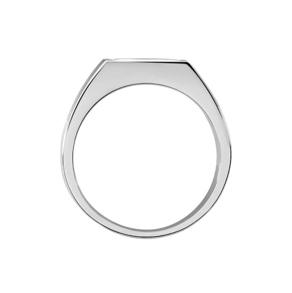 Bague Phebus Him Bruce Acier Blanc