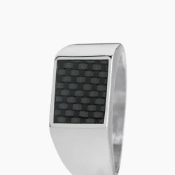 Bague Phebus Him Bruce Acier Blanc