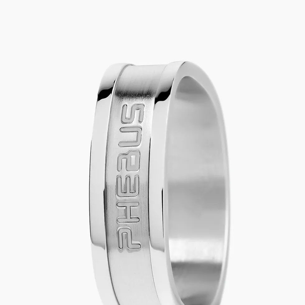 Bague Phebus Him Classique Acier Blanc