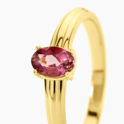 Bague Poem Argent Jaune Tourmaline