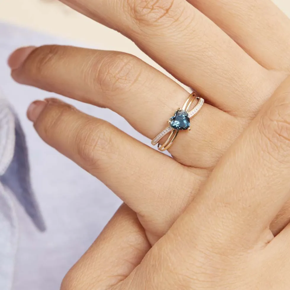 Bague Real Or Jaune Topaze