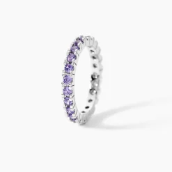 Bague Rio Argent Blanc Oxyde De Zirconium