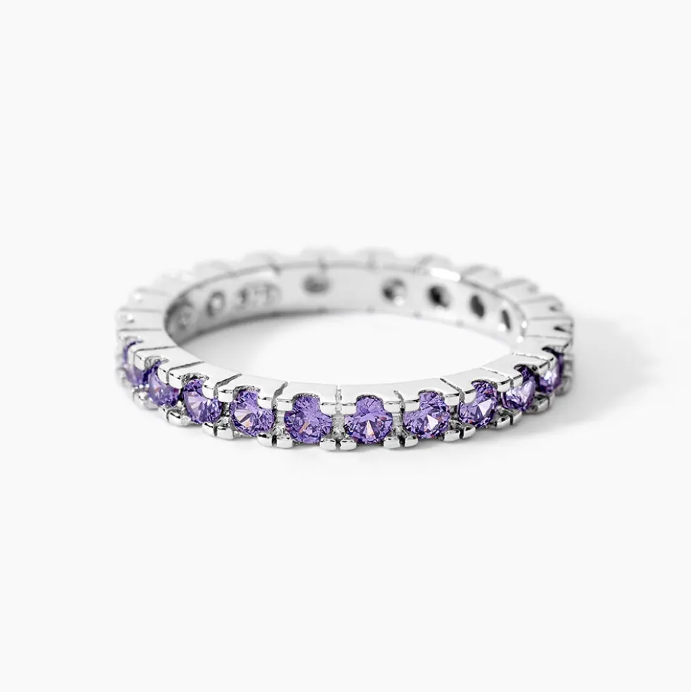 Bague Rio Argent Blanc Oxyde De Zirconium