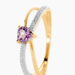Bague Rory Or Jaune Amethyste