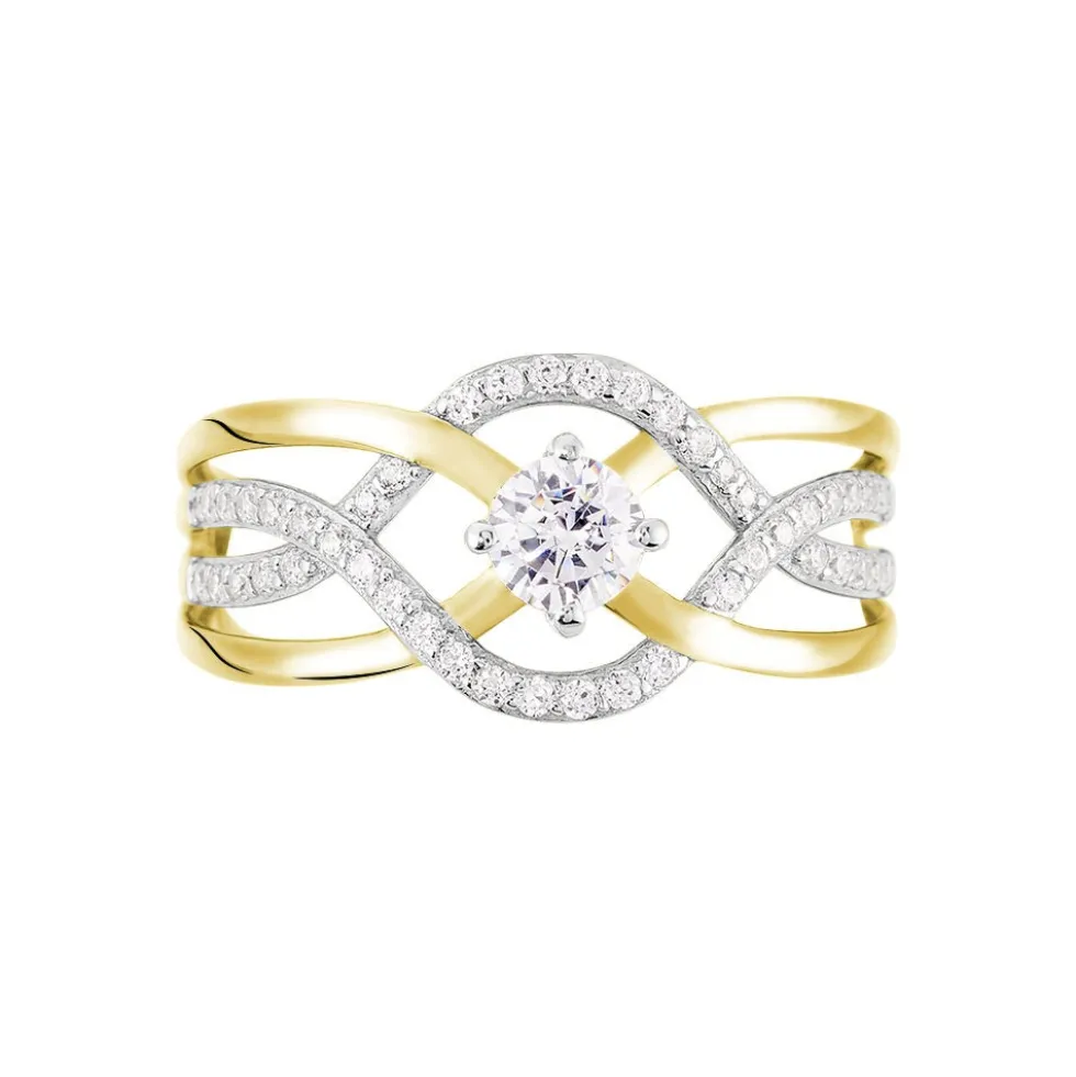 Bague Rozena Or Jaune Oxyde De Zirconium