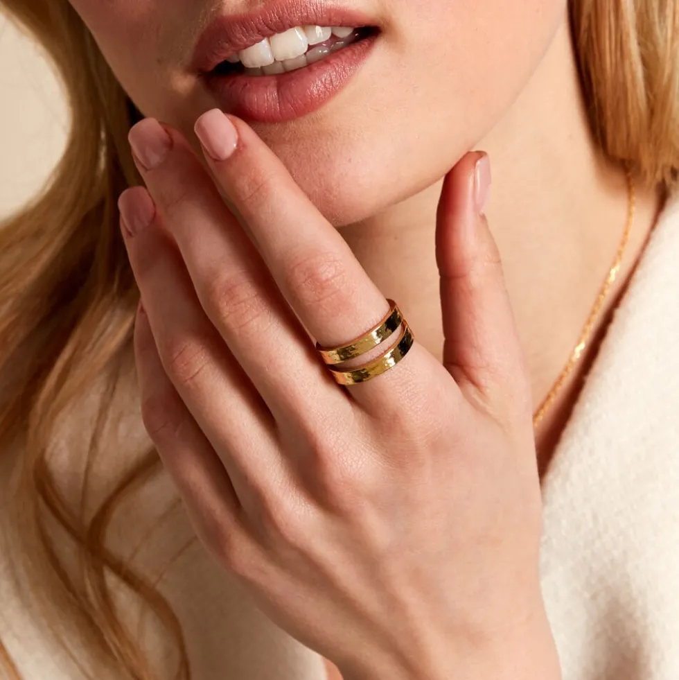Bague Ruka Acier Jaune