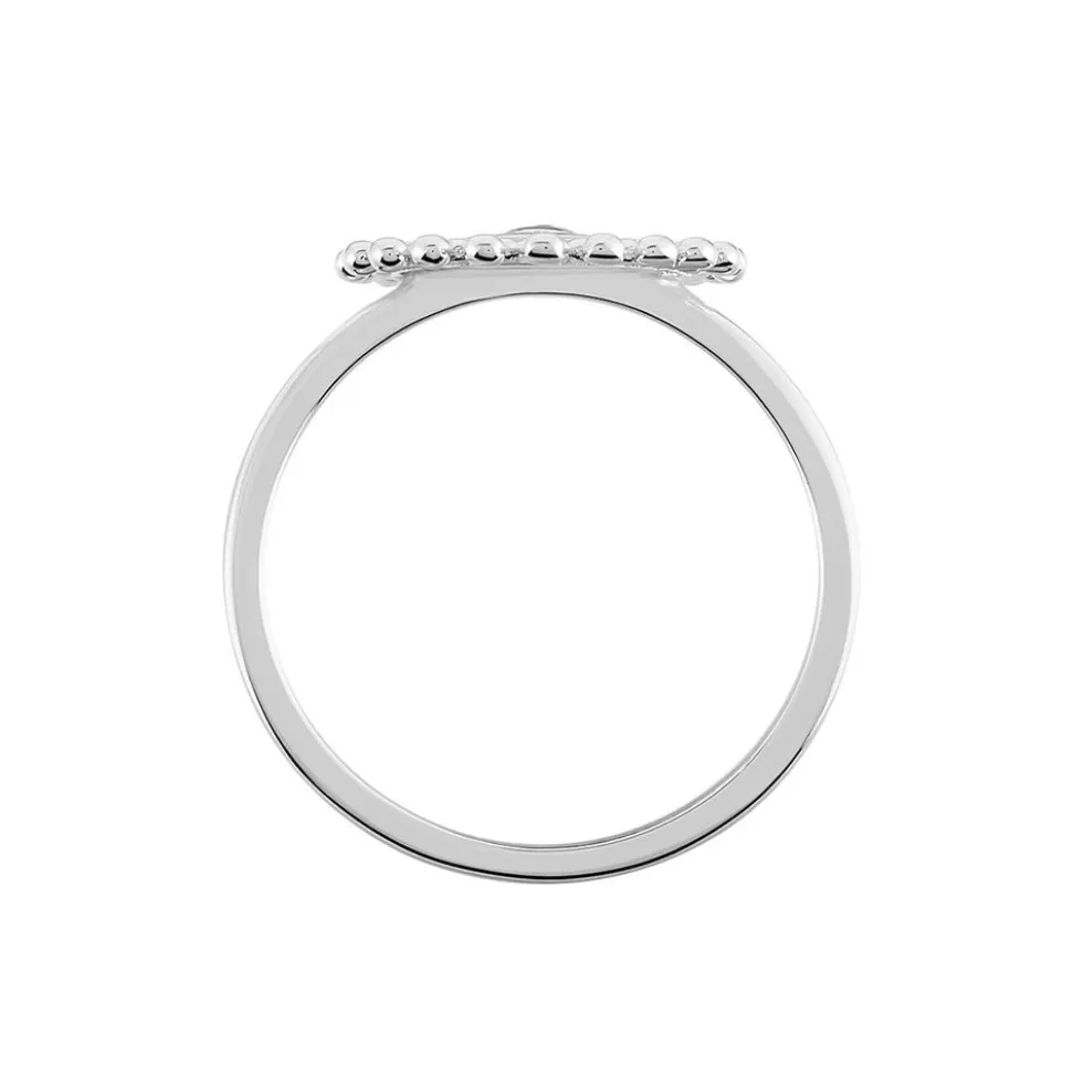 Bague Salvia Argent Blanc Oxyde De Zirconium