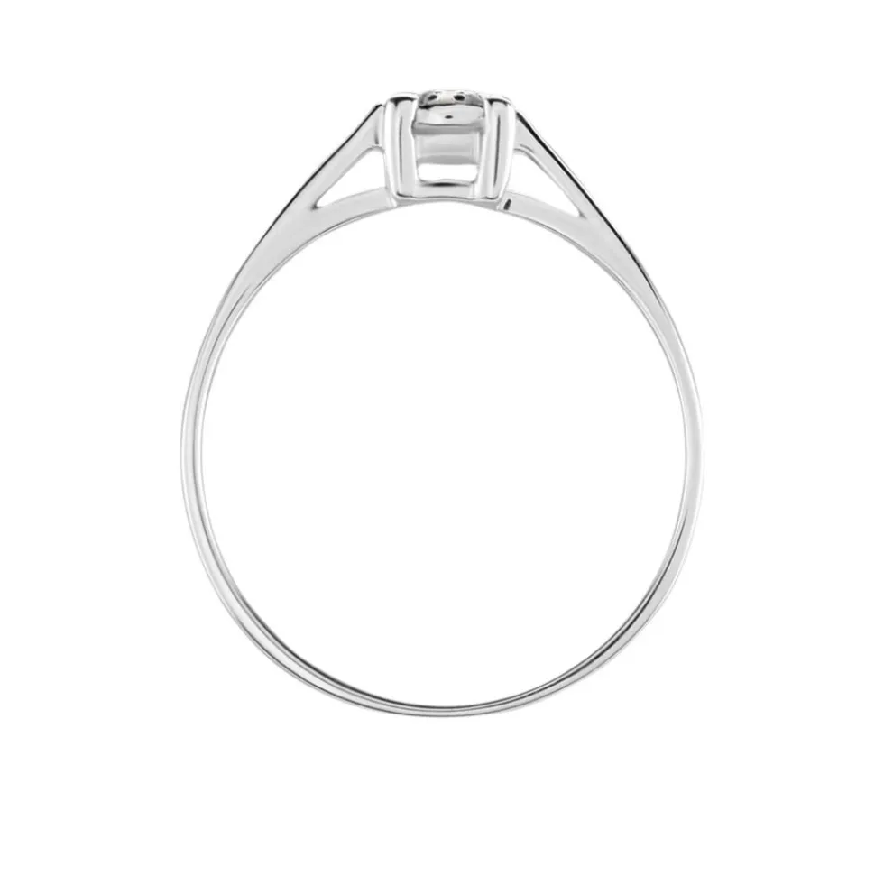 Bague Sandrine Or Blanc Diamant