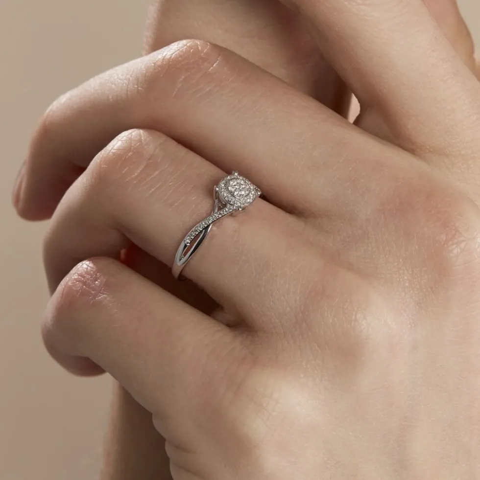 Bague Sigolania Or Blanc Diamant