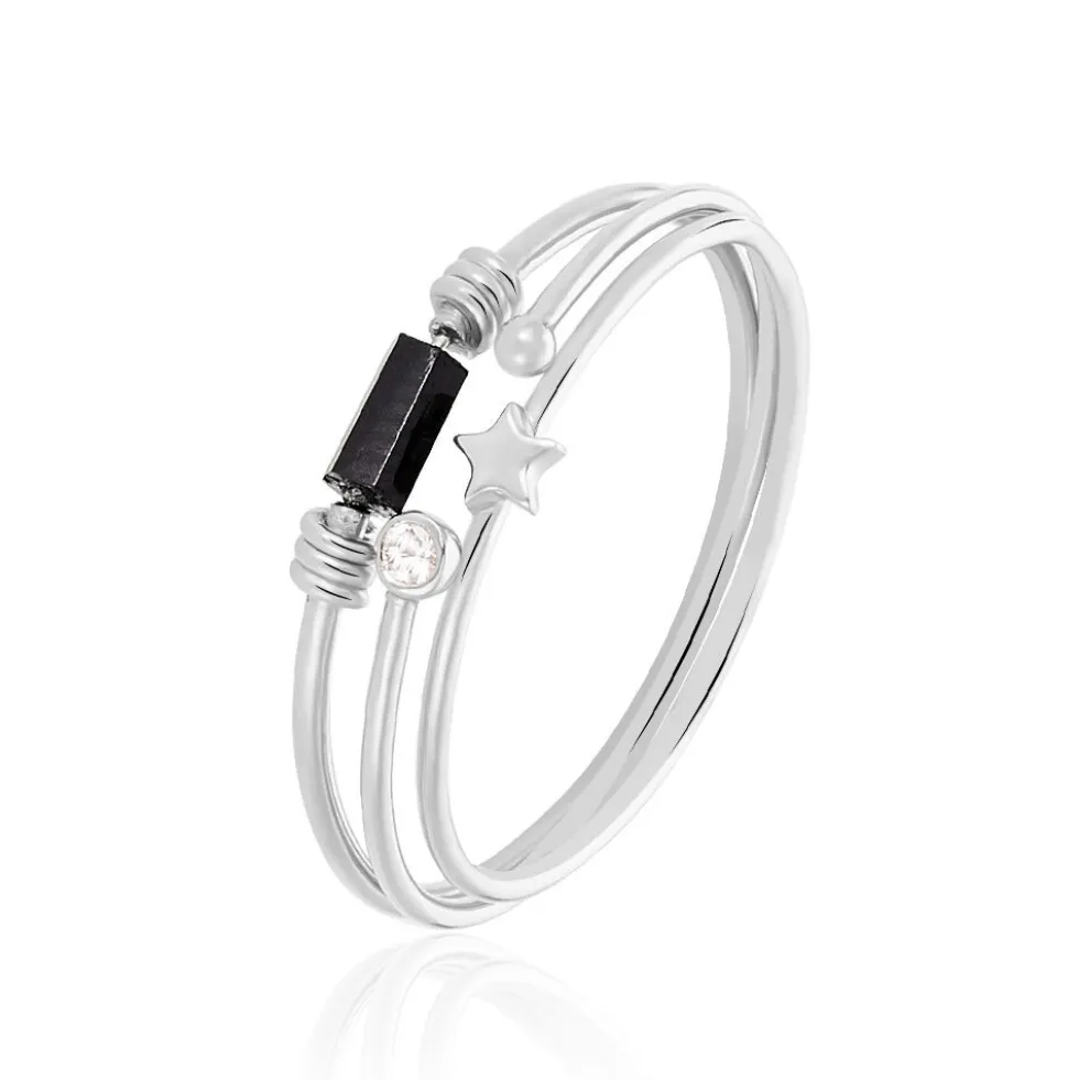 Bague Soaad Argent Blanc Oxyde De Zirconium