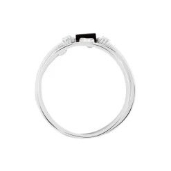 Bague Soaad Argent Blanc Oxyde De Zirconium