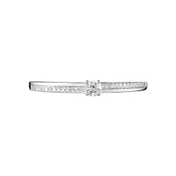 Bague Solitaire Alexandra Or Blanc Diamant